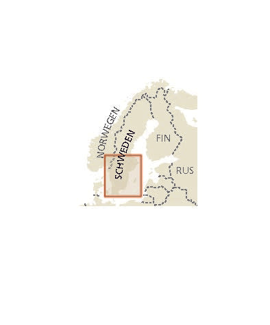 Road map Sweden - South 1:500,000 4.A 2019