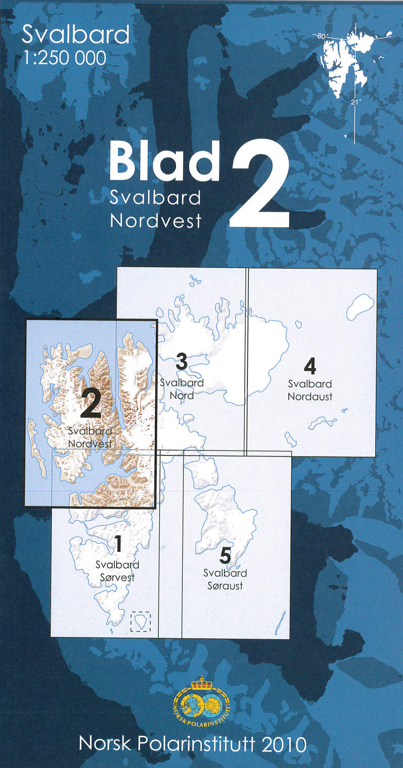 Svalbard Nordvest 1:250.000 (Blad 2)