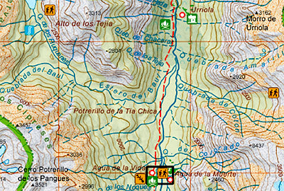 Trekking Map Rio Los Cipreses 1:100 000/1:25 000 (2014)
