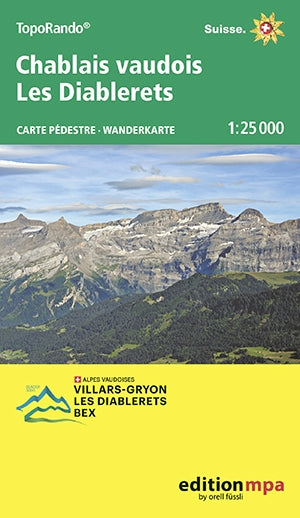 TopoRando Chablais vaudois / Les Diablerets 1:25.000