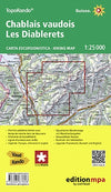 TopoRando Chablais vaudois / Les Diablerets 1:25.000