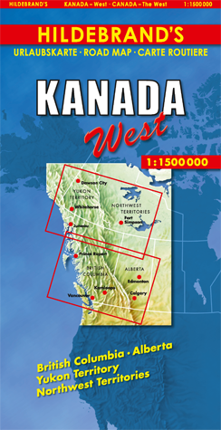 Wegenkaart - landkaart Canada west | Hildebrand's