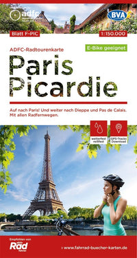 Cycling map ADFC Paris Picardie 1:150,000