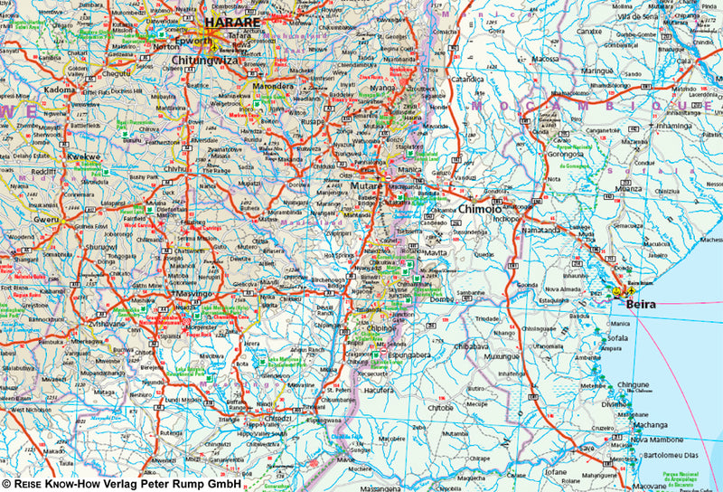 Wegenkaart Southern Africa - Zuidelijk Afrika 1:2,5m. 4.A 2020