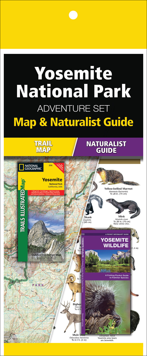 Yosemite National Park Adventure Set (Map &amp; Naturalist Guide)